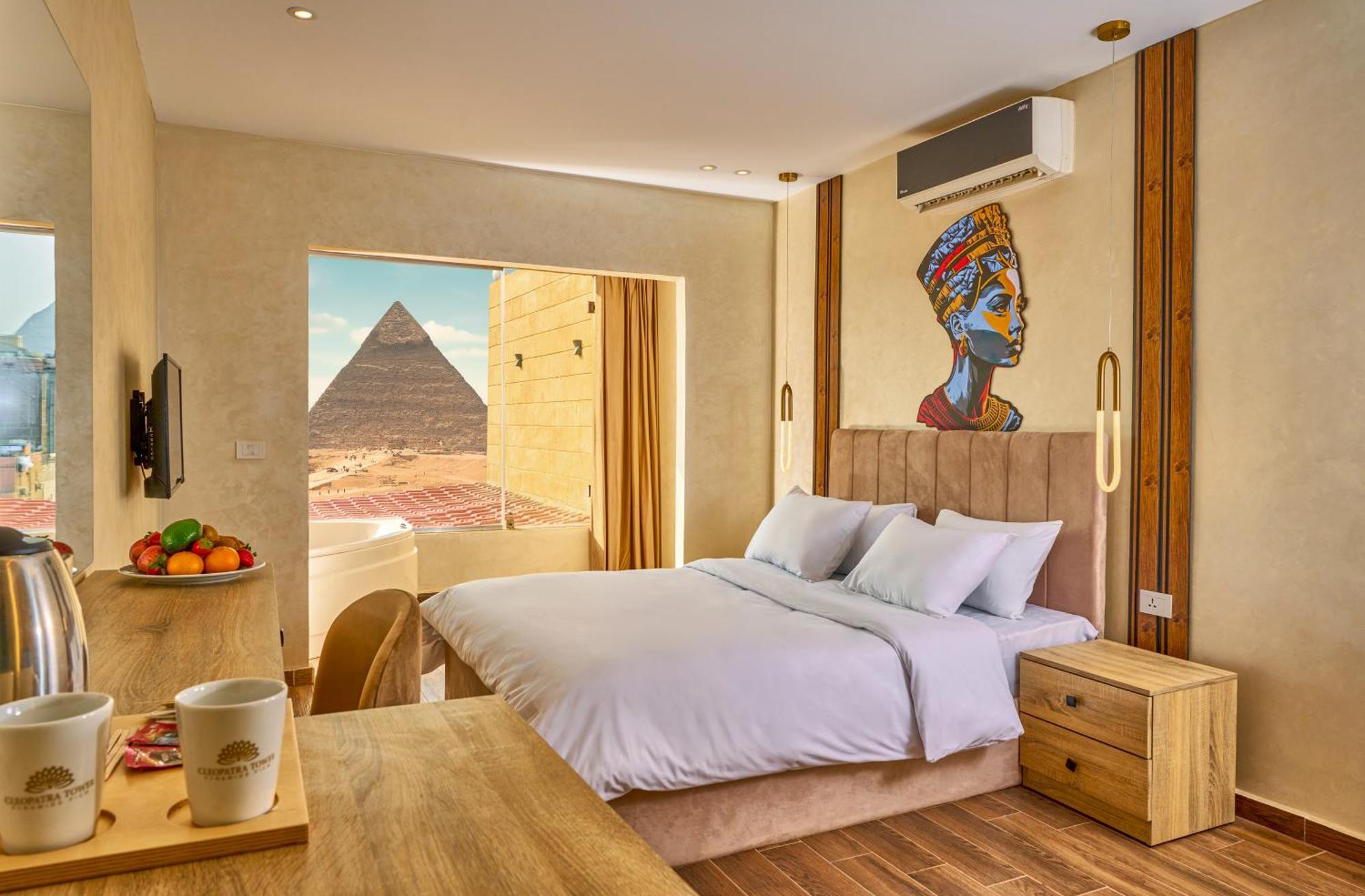 Hotel Cleopatra Tower Pyramid View Kafret el-Gabal Esterno foto